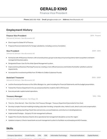 Resume example 2