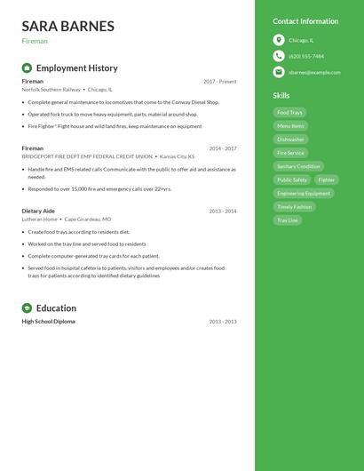 Resume example 4