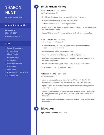 Resume example 4