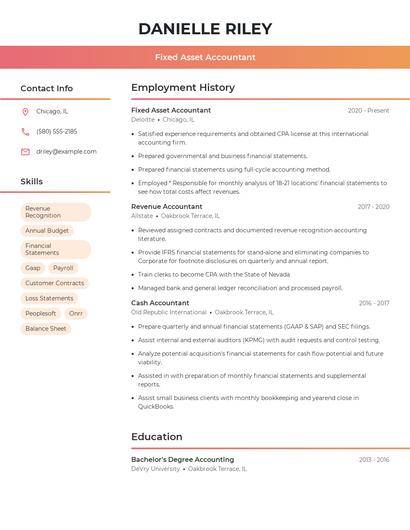 Resume example 3