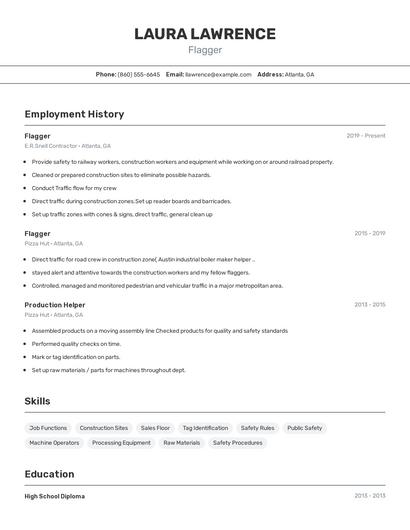 Flagger Resume