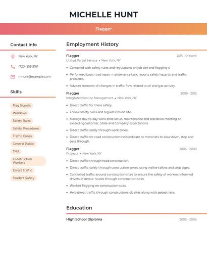 Flagger Resume