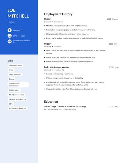 Flagger Resume