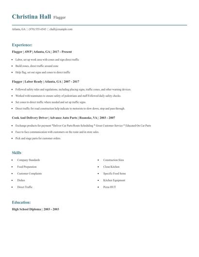 Flagger Resume