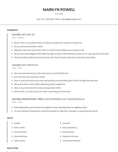 Flagger Resume