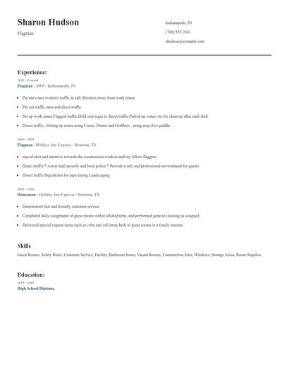 Flagman Resume