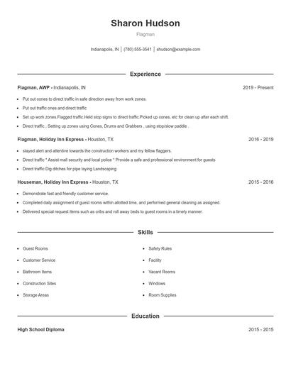 Flagman Resume