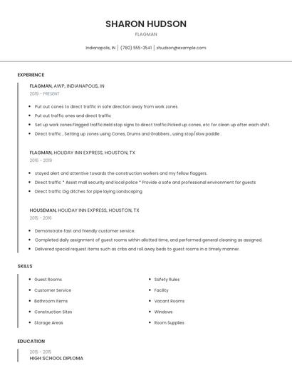 Flagman Resume