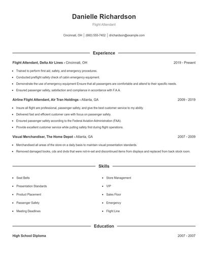 Resume example 1