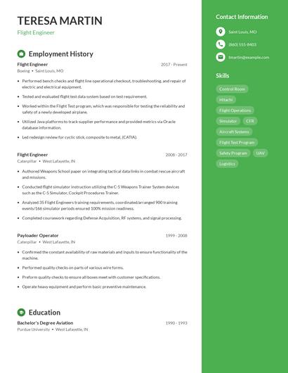 Resume example 5