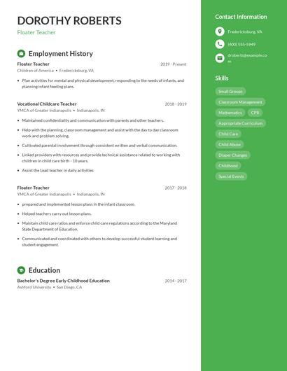 Resume example 5