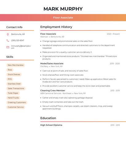 Resume example 3