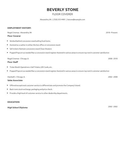 Floor Coverer Resume