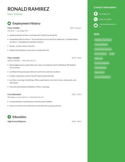 Resume example 4