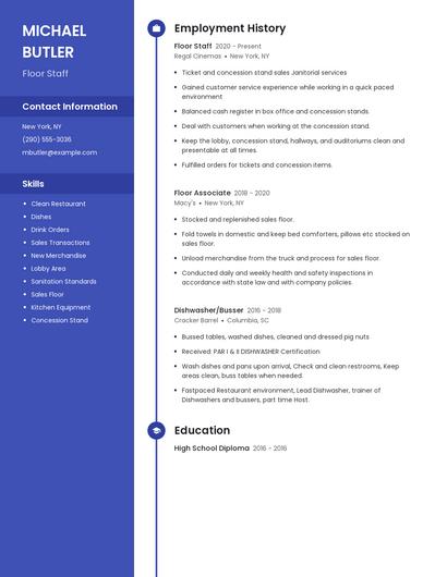 Resume example 5