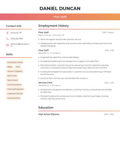 Resume example 3