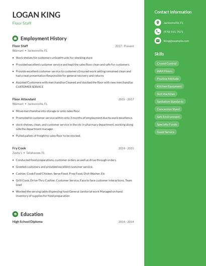 Resume example 4