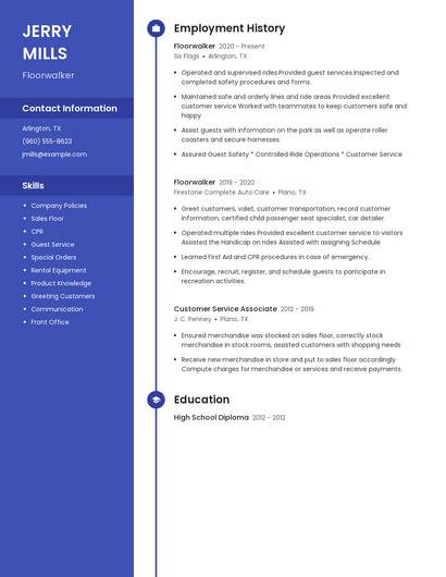 Floorwalker Resume