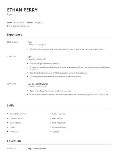 Flyer Resume