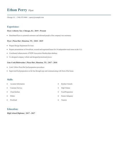 Flyer Resume
