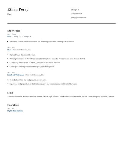 Flyer Resume