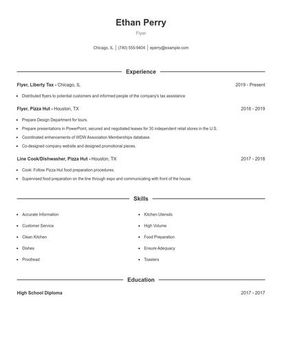 Flyer Resume