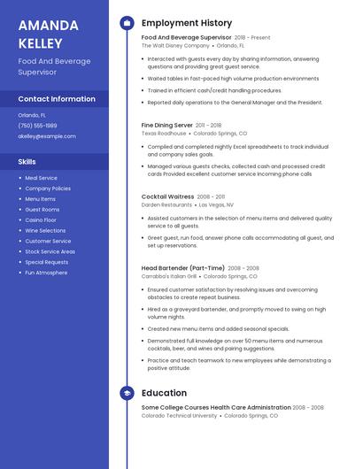 Resume example 4