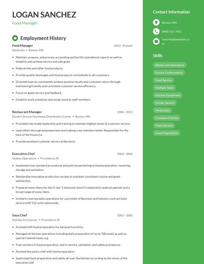 Resume example 5