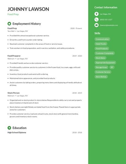 Resume example 5