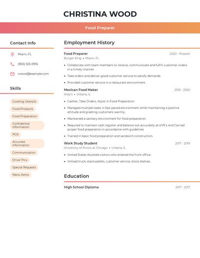 Resume example 3