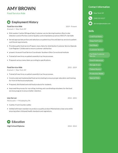 Resume example 5