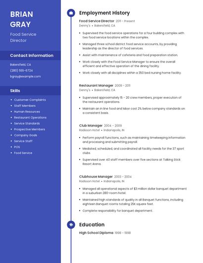 Resume example 4