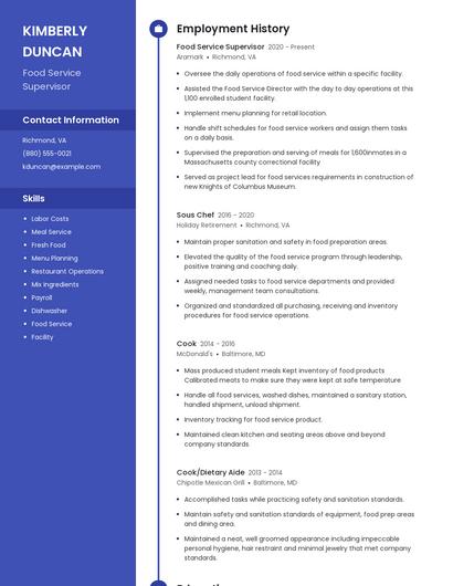 Resume example 4