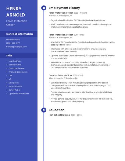 Resume example 5