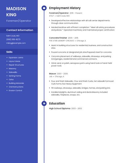 Resume example 5