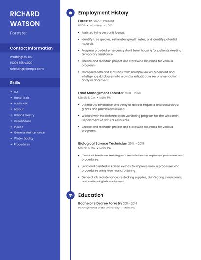 Forester Resume