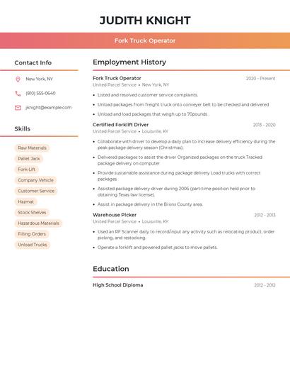 Resume example 3