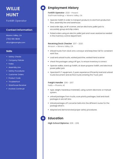 Resume example 4