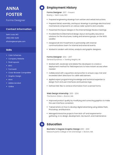 Forms Designer Resume
