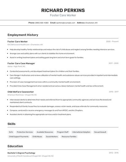 Resume example 2