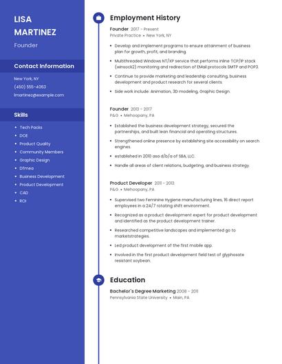 Founder Resume