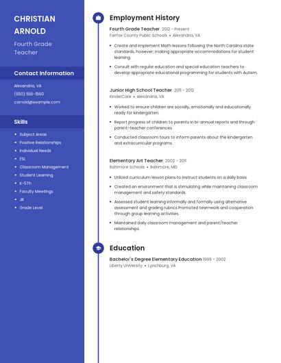 Resume example 4
