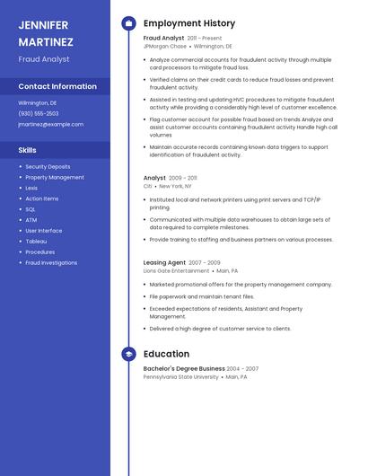 Resume example 5