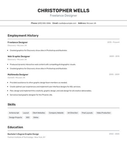 Resume example 2