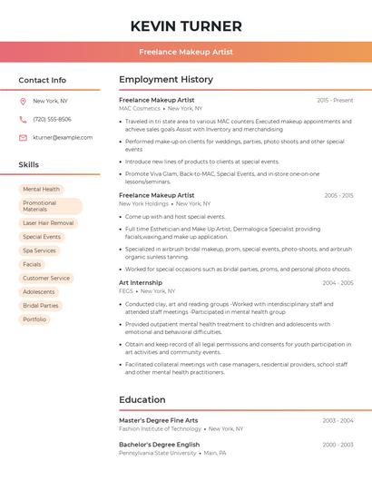 Resume example 3