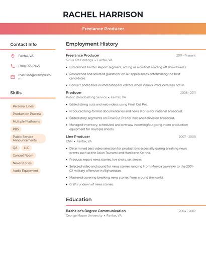 Resume example 3