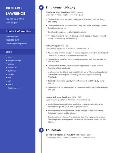 Resume example 5