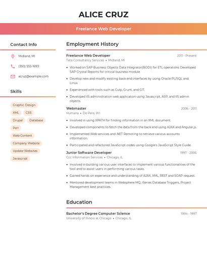 Resume example 3