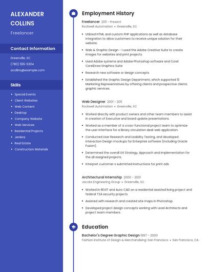 Freelancer Resume