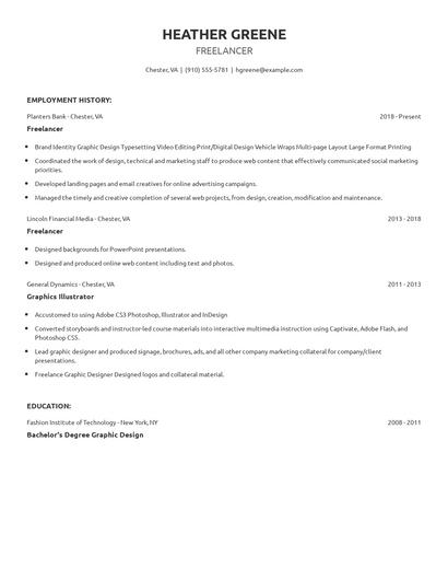 Freelancer Resume